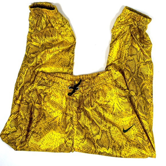 Nike Yellow Snakeskin Track Pants Size Extra Small - Picture 4 of 7